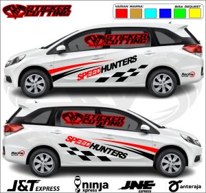 stiker mobil mobilio speedhunters cutting stiker mobil honda mobilio avanza terios sigra agya sedan dll