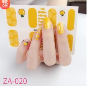 14 Pcs Stiker Kuku Tangan Nail Art Sticker Tahan air Lucu murah Bagus Elegan Kekinian