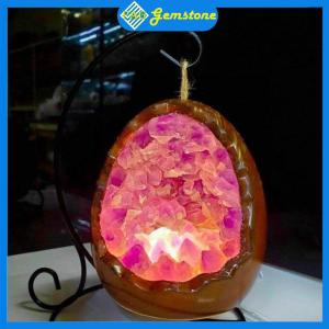Đèn Ngủ Làm Từ Đá Thạch Anh Tự Nhiên Đèn Đá Phong Thuỷ PAG Trang Trí Phòng Ngủ