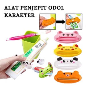 APS.I412 Alat Penjepit ODOL Karakter - Penjepit ODOL Karakter Toothpaste Dispenser - Penjepit Pasta Gigi Karakter