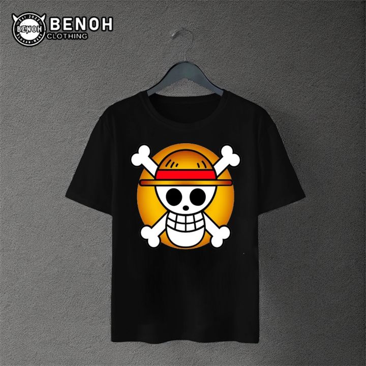 One Piece Retro Anime Shirt Cartoon Fashion Street Culture Comfort Film 