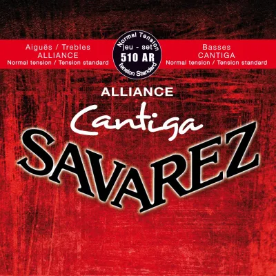 Bộ dây đàn cổ điển Classic Guitar Savarez Normal Tension 510AR (Alliance Cantiga Standard Nylon String Sets)