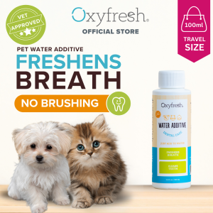 Oxyfresh® Pet Water Additive - Cat & Dog Toothpaste Replacement | Ubat Gigi Kucing (100/473ml)