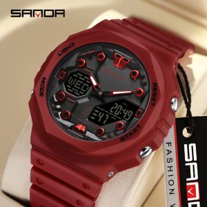 2026 New Outdoor Watch Sanda in Stock Large Dial Multifunctional Trendy Urban Outdoor Waterproof Sports Mens Watch