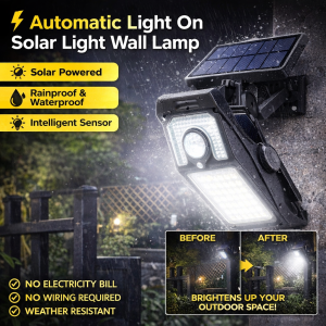 Smart Sensor Solar Clip Light/Wall Light Auto On/Off Energy Saving/Eco-Friendly Multi-Use For Garden/Outdoor/Indoor Home Decor