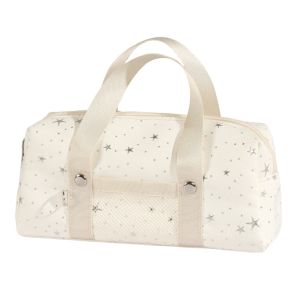 MEZCJ Multi-layer Star Dots Pencil Case Handheld Pencil Pouch Cloth Stationery Bag Simple Multi-functional Korean Style Pen Bag Stationery Holder