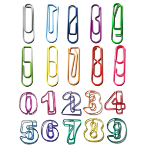 10 Bộ phận cúi góc đếm kẹp vĩnh viễn kim loại mềm xử lý trẻ em học tập và sử dụng tại văn phòng