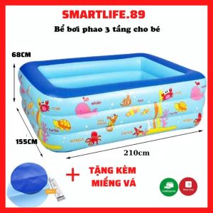 Bể bơi hồ bơi cho bé trẻ em phao thành cao mini
