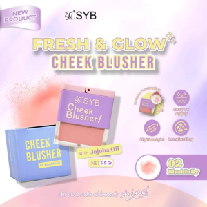 SYB CHEEK BLUSHER Blush On Fresh and Glow with Jojoba Oil Perona Pipi Natural Finish Look