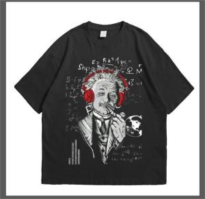 BAJU KAOS T-SHIRT OVERSIZE /KAOS DISTRO MOTIF ALBERT EINSTEIN/KAOS PRIA DISTRO/KAOS OVERSIZE TERBARU