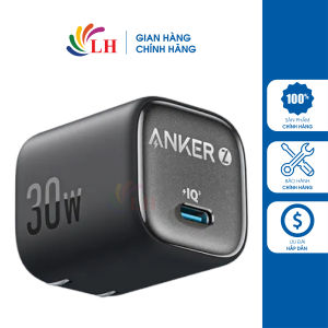 Cốc sạc Anker Zolo 1Type-C 30W PIQ 3.0 A2698 - Hàng chính hãng - Thiết kế nhỏ gọn dễ dàng mang theo Công suất sạc 30W Dòng điện chất lượng cao ổn định Công nghệ sạc GaN tiên tiến