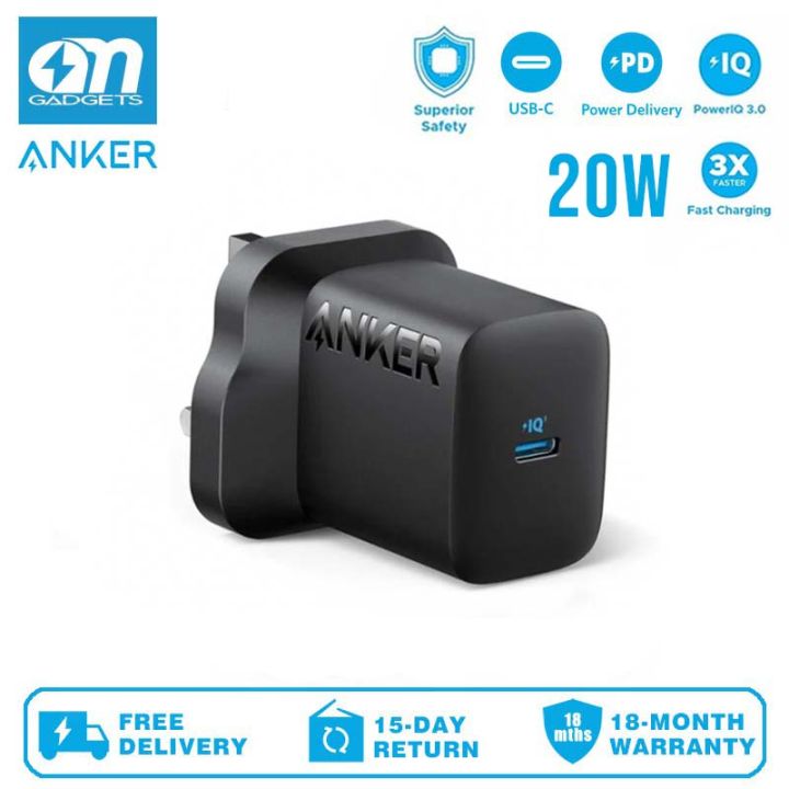 Anker A2347 Wall Charger PowerPort 20W Adapter USB-C Fast Charging