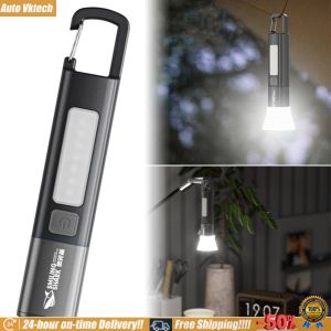 [Vktech] Super Bright Flashlight USB Charging Mini Portable LED Torch 1200mAh Zoomable Emergency Lantern Power Bank for Outdoor Hiking Fishing