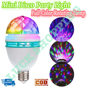 Led Mini Party Light Full Color Rotating Lamp Auto Rotating Stage Light Disco Crystal Light