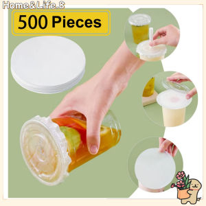 500PCS Durable Round Shape Leak Proof Paper Film Coffee Spill Proof Gasket Milk Tea Sealing Paper Drinks