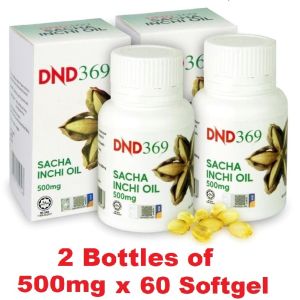 ❤️Official Store❤️ DND369 100% Organics Sacha Inchi Oil  500mg x 60 Softgel