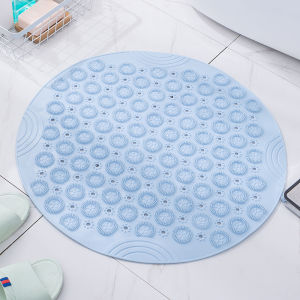 Giftidea Non-Slip Shower Mat Bath Mat with Drain Hole Foot Massage Dots