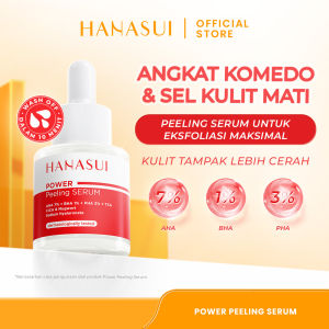 Hanasui Power Peeling Serum -  Serum Eksfoliasi Wajah Mencerahkan Angkat Sel Kulit Mati Komedo