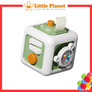 [6-in-1 Sensory Cube] Busy Cube Toy Montessori Baby Practice Skills | Kiub Sensori Kanak Kanak | 蒙氏早教六面体魔方 动动乐 婴儿智力训练