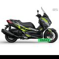 STRIPING CUTTING STICKER YAMAHA XMAX GREY HIJAU STABILO. 