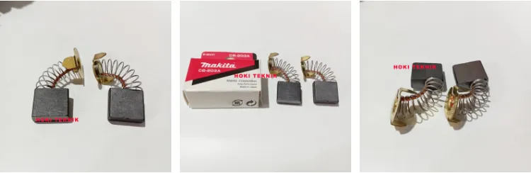 Carbon Brushes For Makita 2414 NB Bench Cutter – With Auto-Stop, Cables, Connectors & Springs, 2-Pack, Long-Life Design