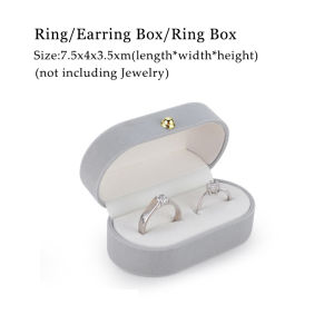 Classic Velvet Trinket Box Ring Box Jewelry Organizer Box Gift Trinket Case for Wedding Engagement Birthday and Anniversary
