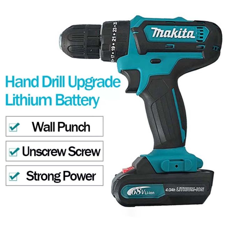 Makita Cordless Drill 68V Electric Hammer Impact With Case Screwdriver Accessories Power Tools Set Makita Cordless Drill 68V Electric Hammer Impact With Case Screwdriver Accessories Power Tools Set La...