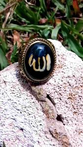 CINCIN BATU AKIK GAMBAR LAFAZD ALLAH HIGH QUALITY