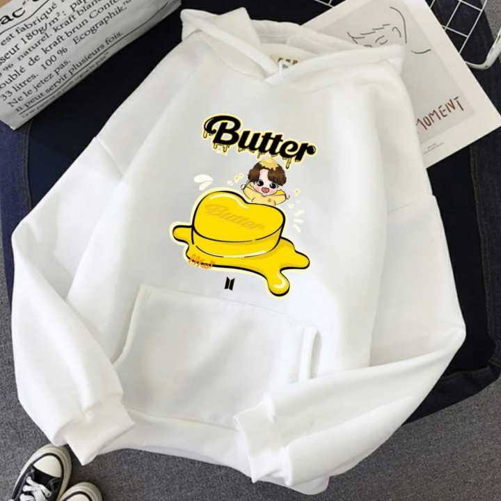Baju Camisetas De Butter Bts BTS Butter All Member Name Behind Sweater