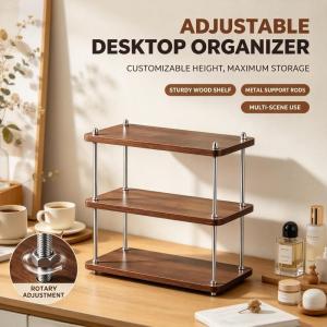 Adjustable Coffee Rack Vintage Desk Shelves Desktop Organizer Shlef Multifunctional Kitchen Shelf