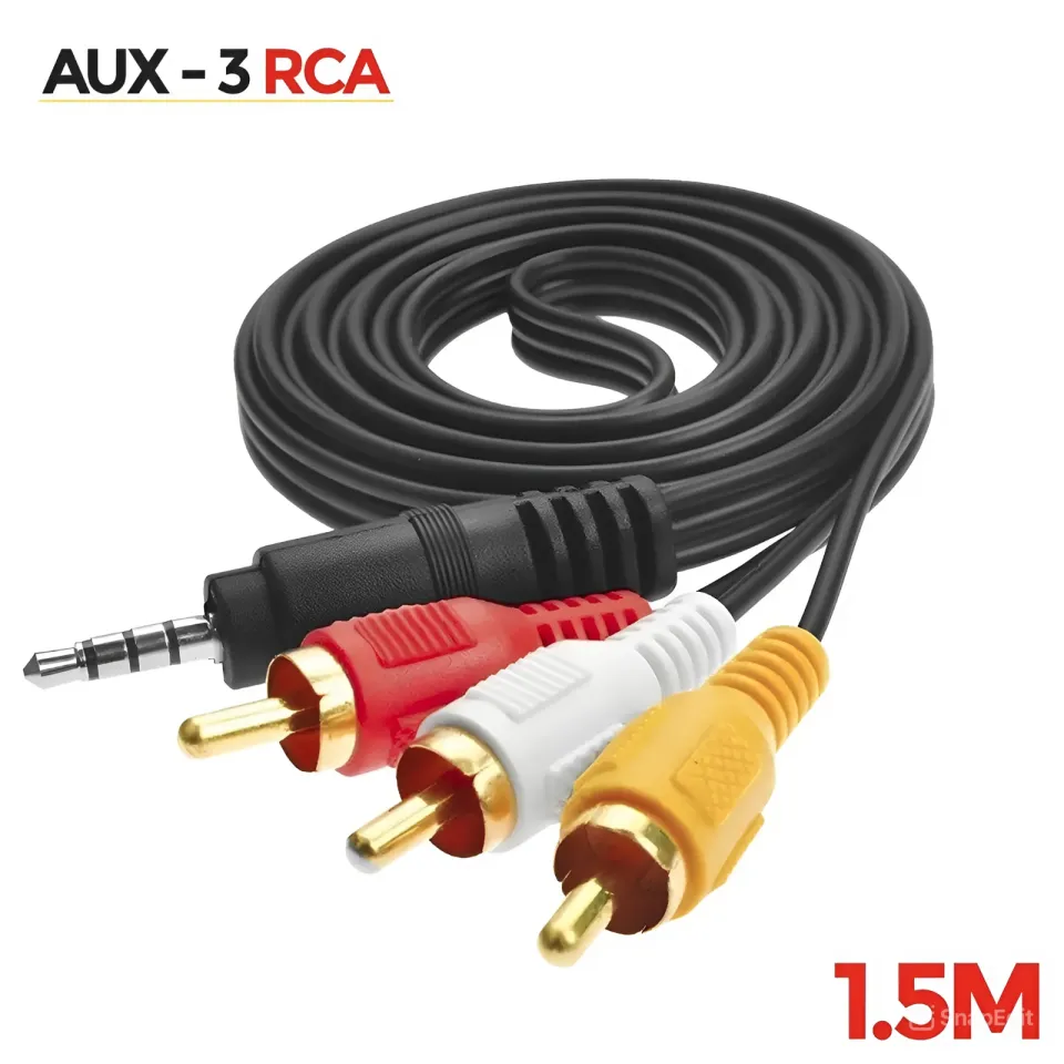 Kabel Av Aux Rca In Untuk Tv Tabung Audio Set Top Box