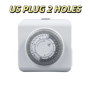TIMES LORD 30-Minute Intervals Mechanical Timer 15A 1250W 24-Hour Cycle Outlet Timer Timing Socket Overload Protection Automatic Shutdown Timer Daily On/Off Cycle