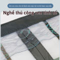 Màn cửa ngăn mùi khói nhà bếp dán tường CM7-11 rèm ngăn phòng điều hòa giảm tiếng ồn tháo lắp nhanh 2 màu lá xám/ nâu. 