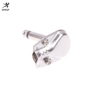 DP👓🧤🎾 6.35mm Mono Jack góc phải cắm phẳng nam Guitar hiệu ứng kết nối bàn đạp kết nối micro khuếch đại Kết nối