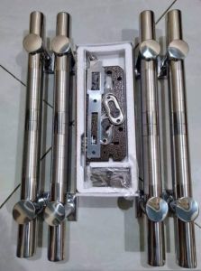 Handle Pintu Spb suling bambu stainless 33cm 1set + bodi kunci