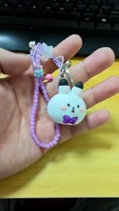 Anime Cartoon Love and Deepspace Pendant Keychain Holder Key Chain Rabbit Xavier Sheng XingHui Car Keyring Mobile Phone Bag Hanging Jewelry Kids Gift