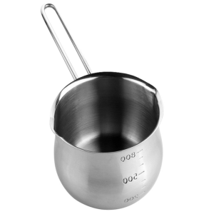 VERMILL 304 Stainless Steel Milk Pan Non-stick Durable Single Hand Pot High Quality with Spout Small Sauce Pan Stove Top