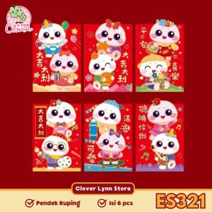 ANGPAO 3D PENDEK IMLEK TAHUN KUDA ULAR ISI 6 PCS chinese new year horse snake year 2025