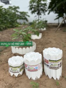 Hàng rào nhựa sân vườn dài 3 met cao 15cm hàng rào viền vườn trồng rau
