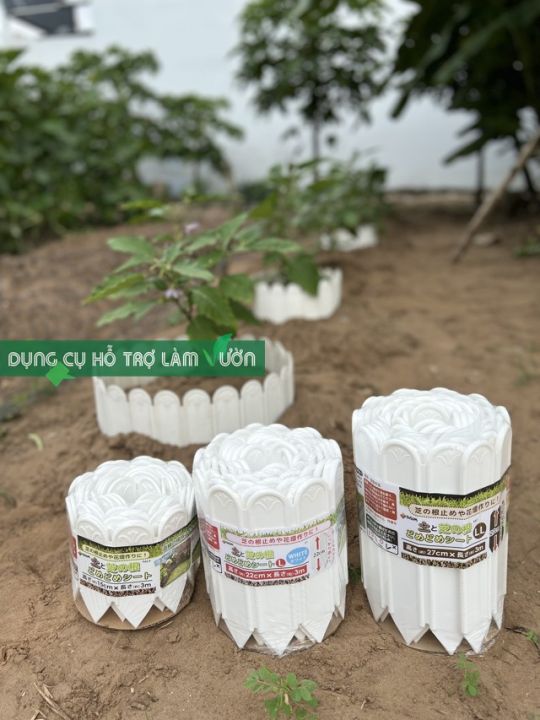 Hàng rào nhựa sân vườn dài 3 met cao 27cm , hàng rào viền vườn trồng ...