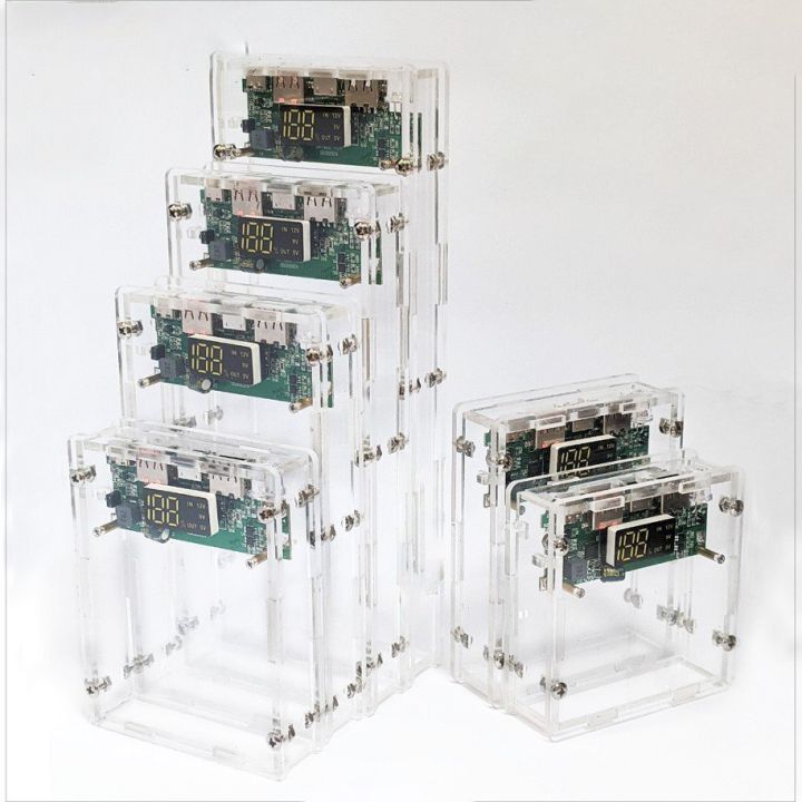 (ĐỌC KĨ LƯU Ý ) Box sạc dự phòng mica trong suốt, mạch sạc nhanh QC 3.0 ...