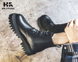 Giày đốc nam da bò cao cấp - hàng chính hãng HK.STORE - kiểu dáng trẻ trung năng động - đế cao + da mềm đi rất êm chân
