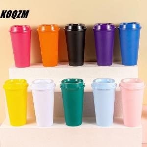 KOQZM Popular Coffee Mug Shatterproof Cup Wide Application Unbreakable PP Lid Travel Bottle