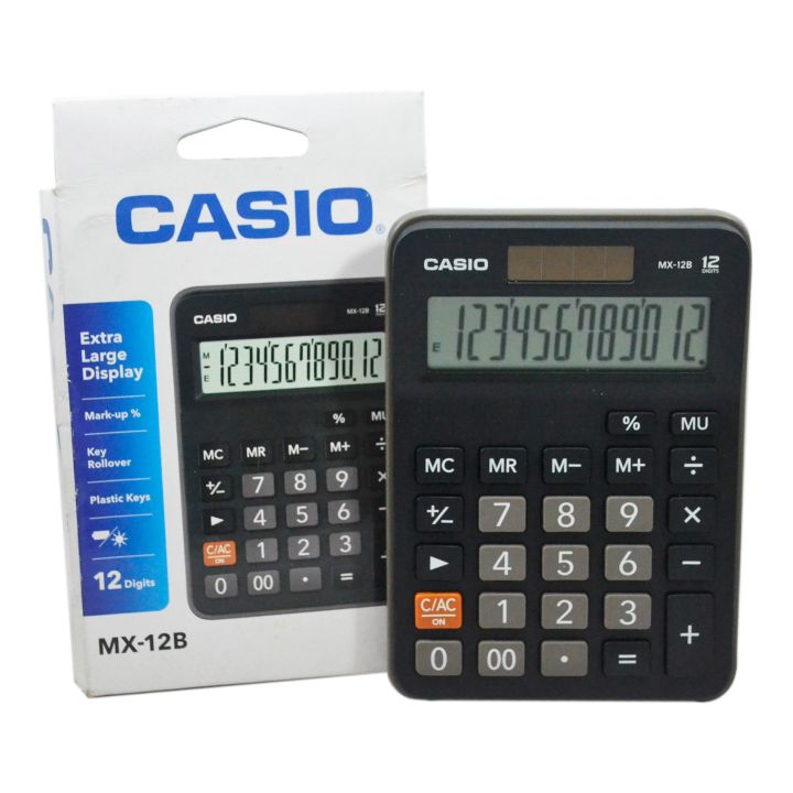 Calculator Kalkulator CASIO MX-12B MX 12 B Dekstop Calculator Original ...