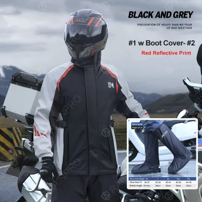 RAINPRO Men’s Motorcycle Raincoat Suit – Stormproof Windproof 2-Piece Full-Body Design