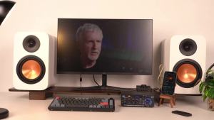 Stereo Receiver & Amplifier Home Audio Amp AK45 Bluetooth Receiver for Home Stereo 300Wx2 Bluetooth 5.0 2 Channel w/FM & Karaoke w/USB/SD/RCA/MIC/FM in w/Remote for Garage Party Market