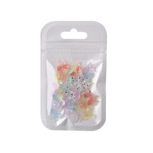 30Pcs Hiasan Kuku Resin Nail Art Accessories MINI BUTTERFLY 3D Moonlight Bahan Logam Alloy Kupu kupu Jewely Perhiasan Kuku