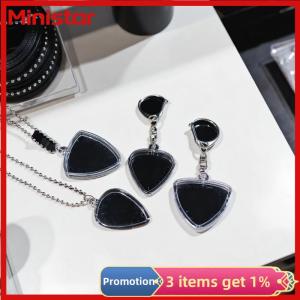Ministar Guitarists Storage Guitar Pick Collection Box Clear Holder Keyring Bag Heart Shaped Picks Size Case Musical Accessories