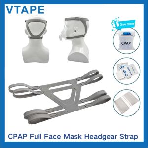 2 pek Universal Headgear CPAP Ventilator destar bekalan CPAP yang selesa Apnea tidur dengkur-kelabu (Headgear sahaja)