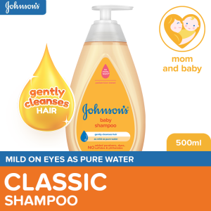 Johnsons Baby Shampoo 500ml - Baby Essentials Baby Care Shampoo for Kids